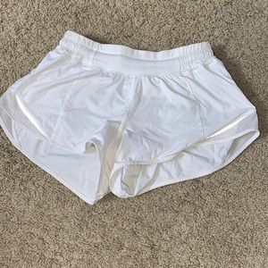 White lulu shorts